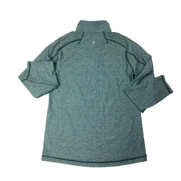 Lululemon Men’s Surge Warm Half Zip Sweater Green - Picture 5 of 6